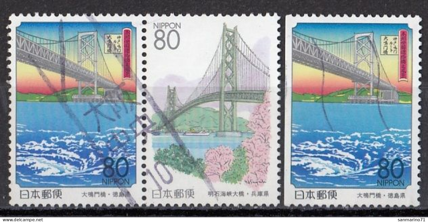 JAPAN 2550-2551,used,bridges - Usados