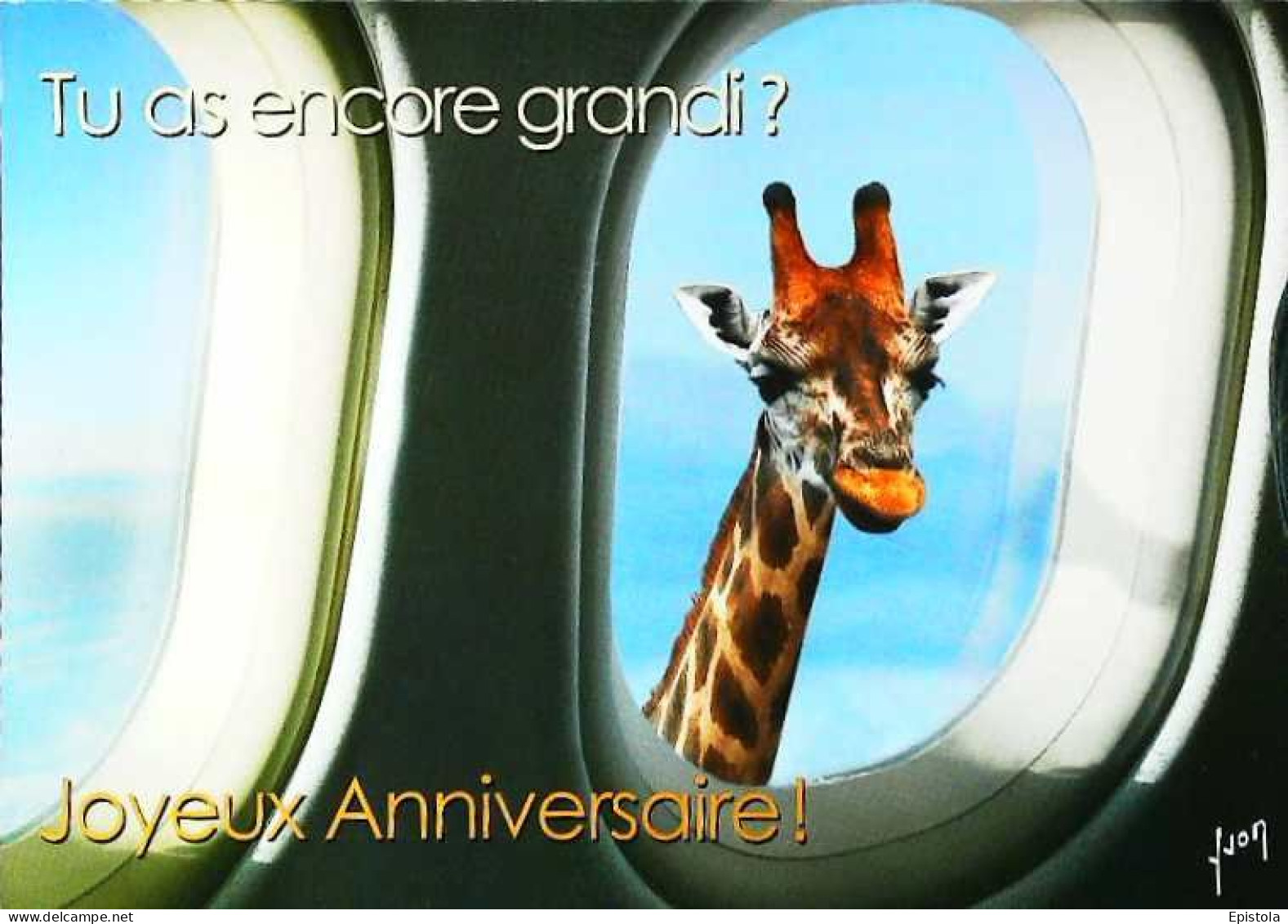 ►  Girafe Tu As Encore Grandi  ?   Avion - Giraffes