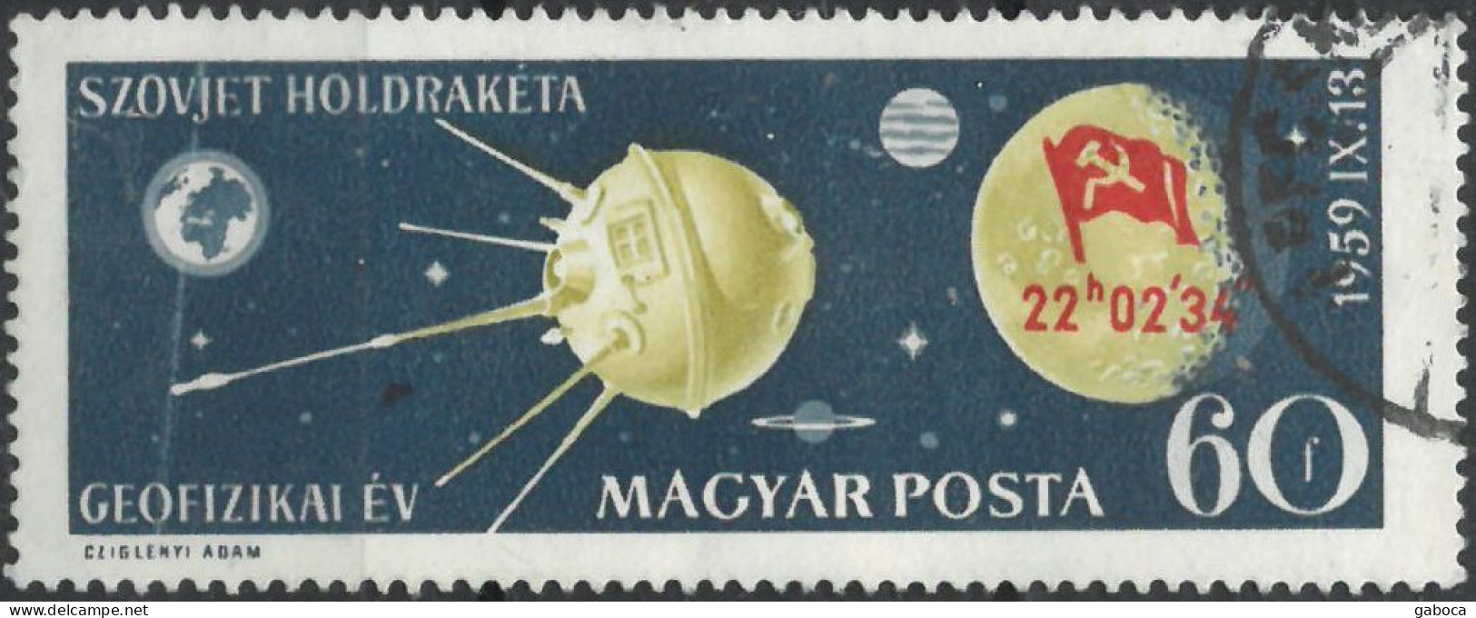 C4749 Space Spacetravel Satellite Cosmonaut Planet Flag 1xSet+14xStamp Used Lot#577 - Collections