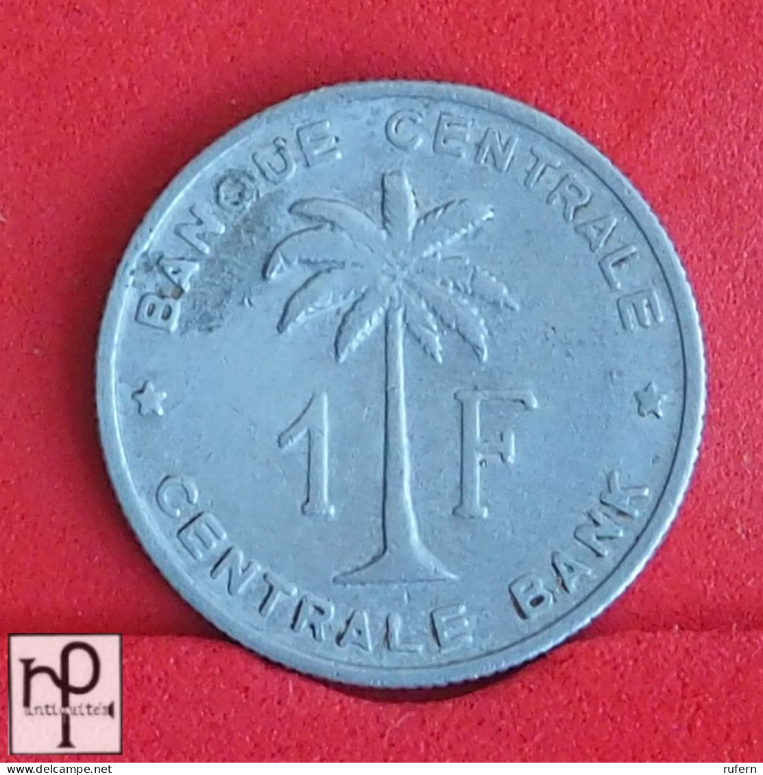 RUANDA URUNDI 1 FRANCS 1957 -    KM# 4 - (Nº56110) - 1951-1960: Baudouin I.