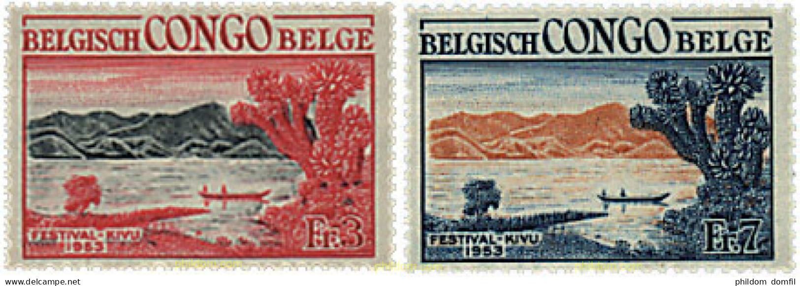 70464 MNH CONGO BELGA 1953 PERSONAJES DE LEYENDA - Ungebraucht