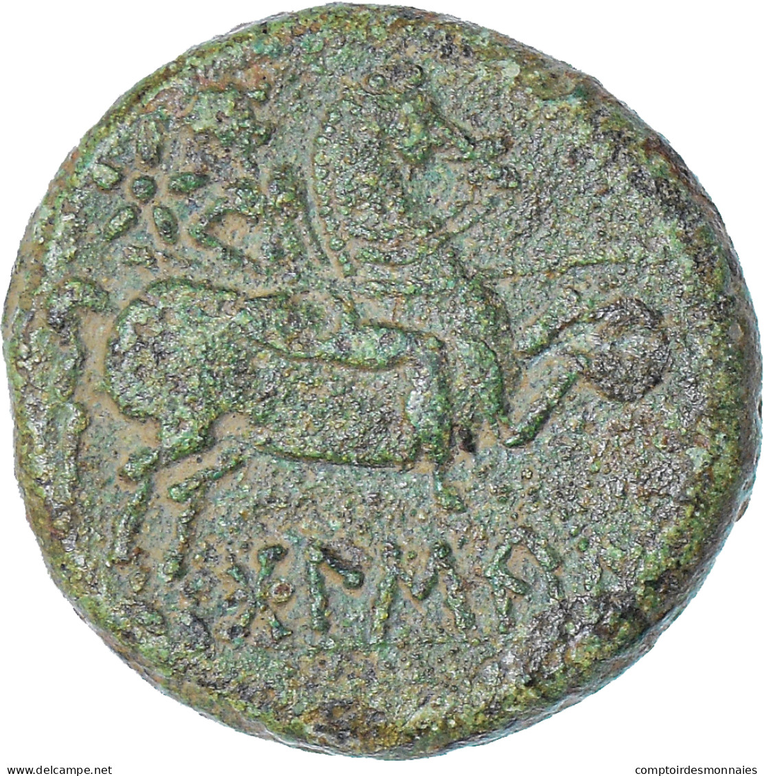 Monnaie, Iberia - Bolskan, As, 1st Century BC, Osca, TTB+, Bronze - Gauloises