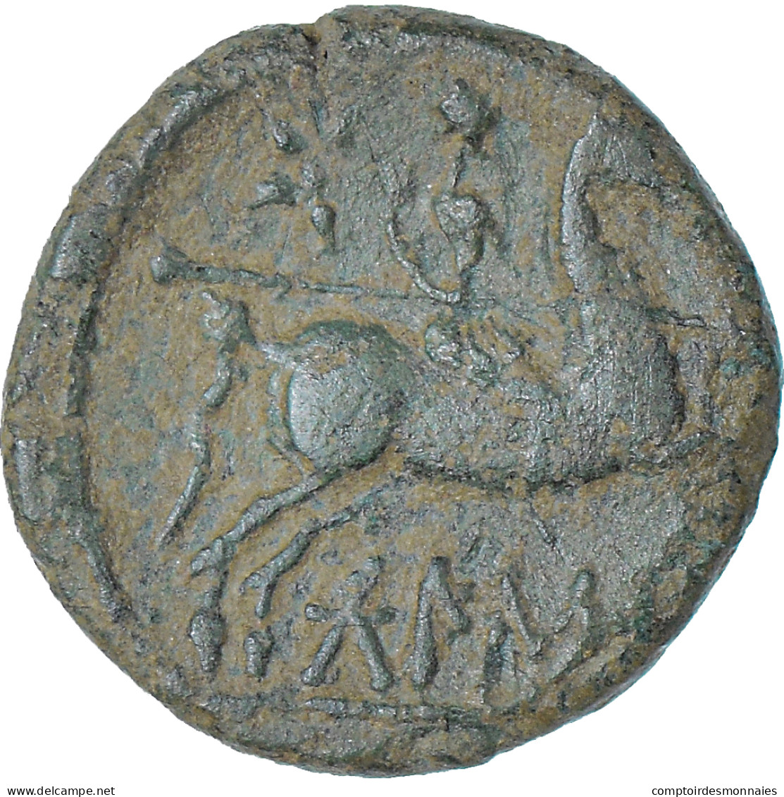 Monnaie, Iberia - Bolskan, As, 1st Century BC, Osca, TTB, Bronze - Celtic