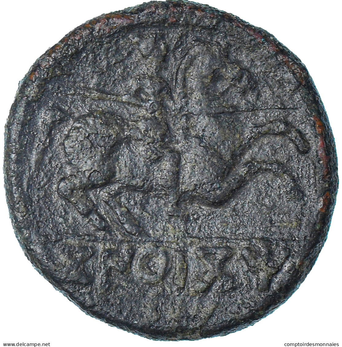 Monnaie, Iberia, As, 1st Century BC, Segobriga, TTB, Bronze - Celtic