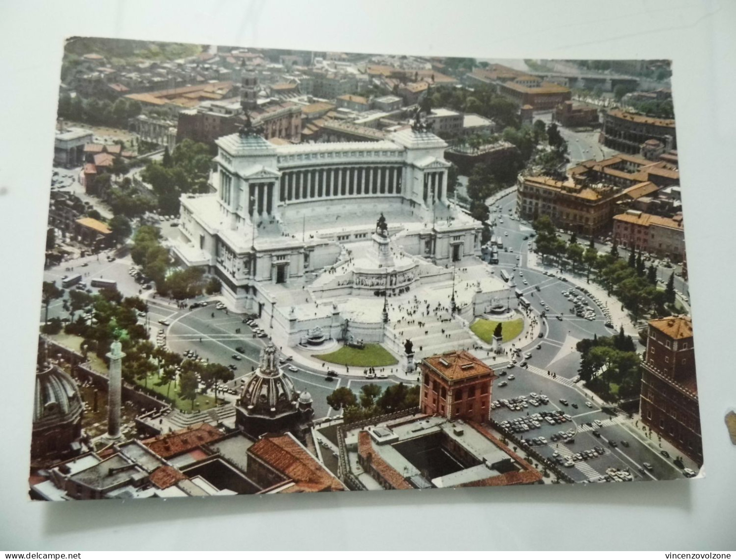 Cartolina Viaggiata "ROMA  Monumento A Vittorio Emanuele II Visto Dall'aereo" 1973 - Altare Della Patria