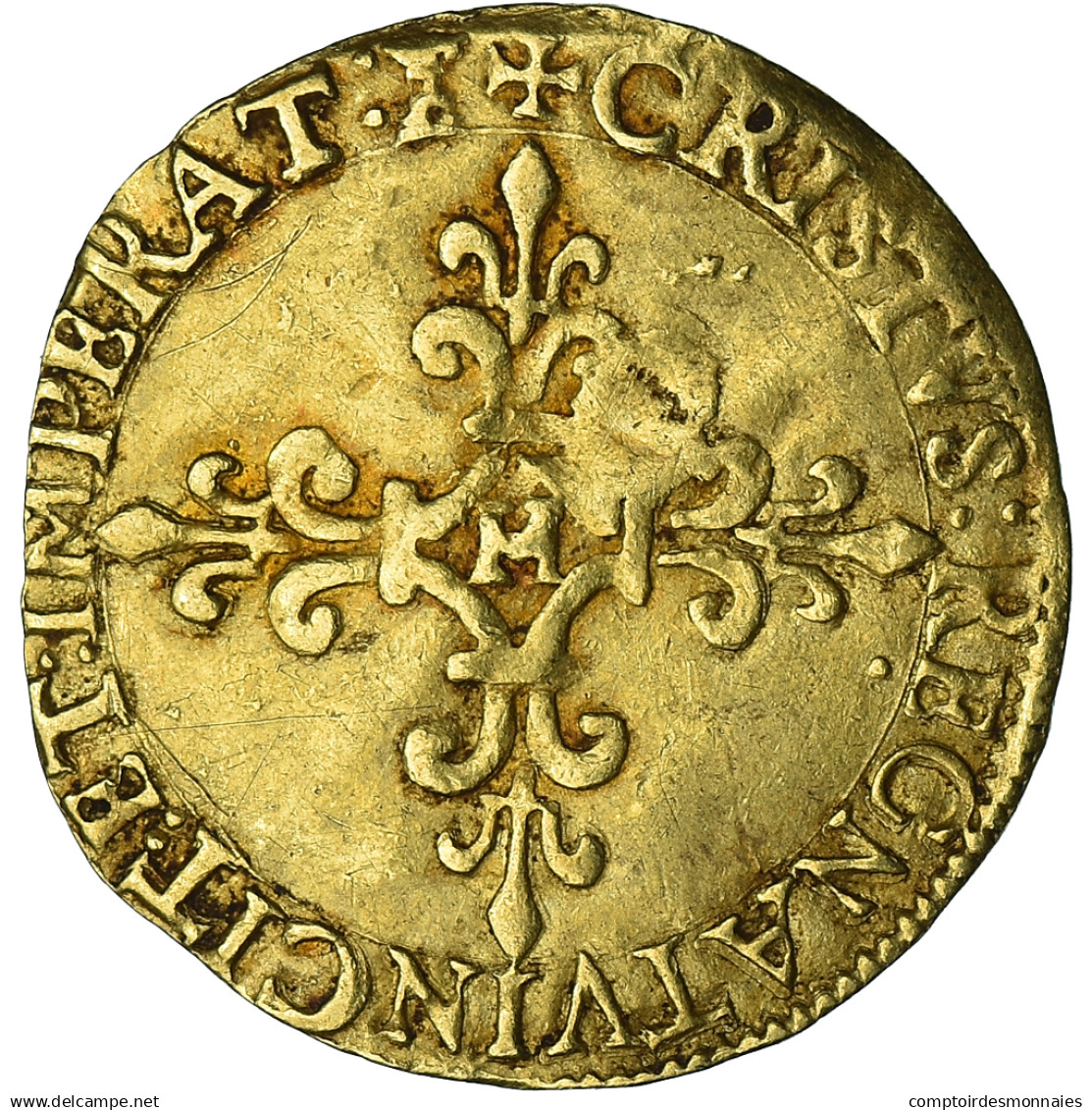 Monnaie, France, Charles IX, Écu D'or Au Soleil, 1567, La Rochelle, TTB, Or - 1560-1574 Karl IX.