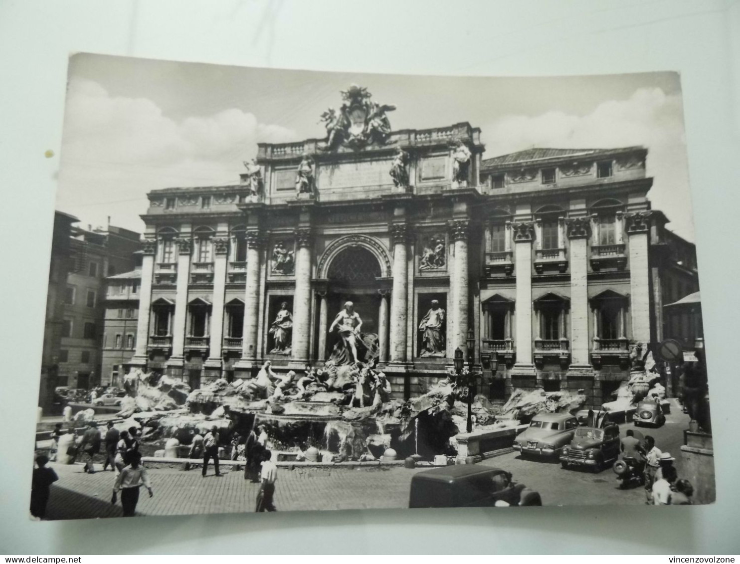 Cartolina Viaggiata "ROMA Fontana Di Trevi" 1954 - Fontana Di Trevi