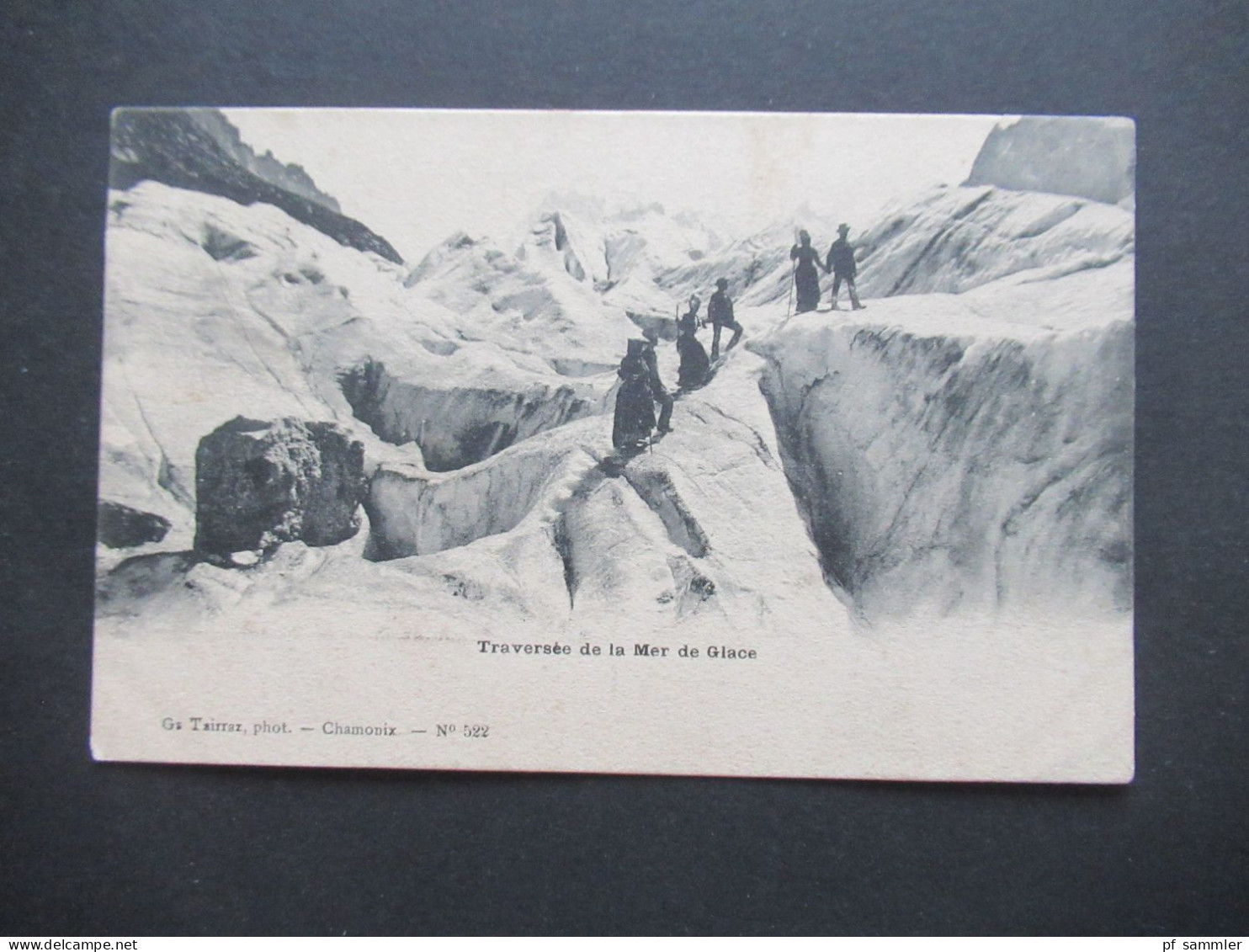 AK Frankreich Um 1910 Motiv / Thematik Bergsteigen Traversée De La Mer De Glace Phot. Gs Tairraz Chamonix No 522 - Climbing