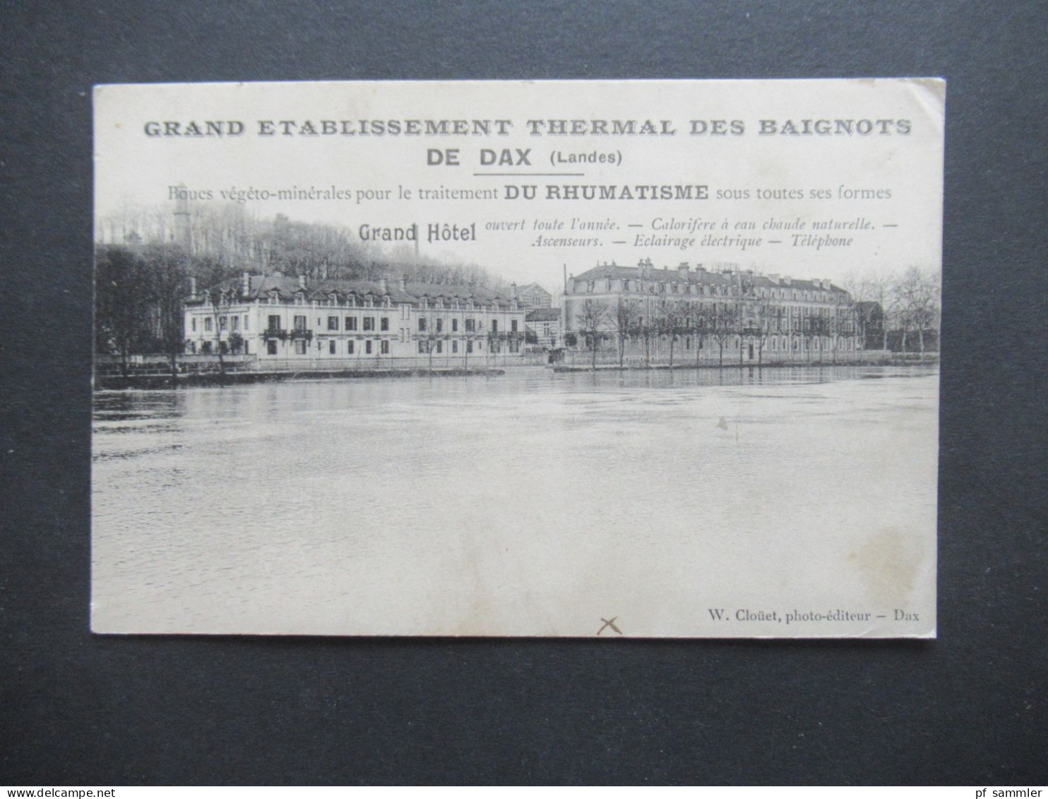 AK Frankreich Um 1915 Grand Etablissement Thermal Des Baignots De Dax (Landes) Du Rhumatisme Grand Hotel - Hotels & Restaurants