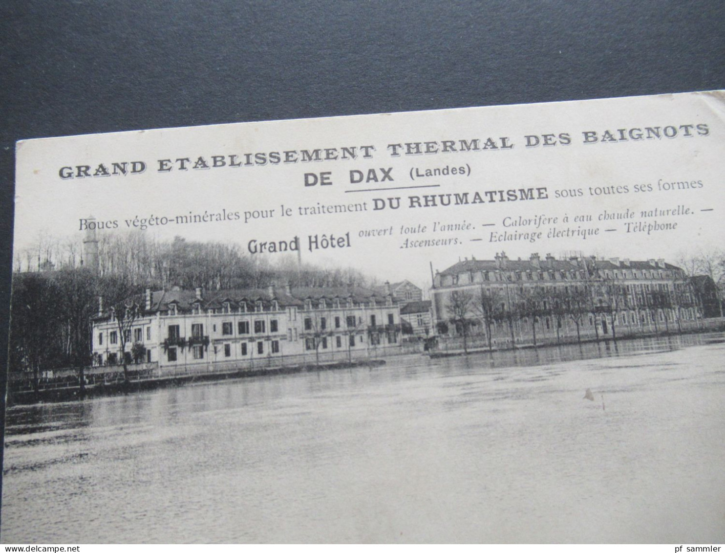 AK Frankreich Um 1915 Grand Etablissement Thermal Des Baignots De Dax (Landes) Du Rhumatisme Grand Hotel - Hotels & Restaurants