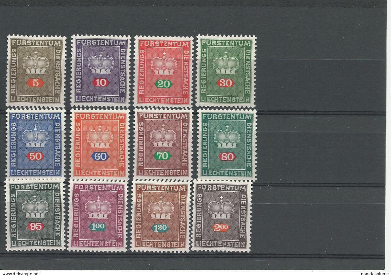 23122r)  Collection Liechtenstein All Mint No Hinge** Official - Verzamelingen