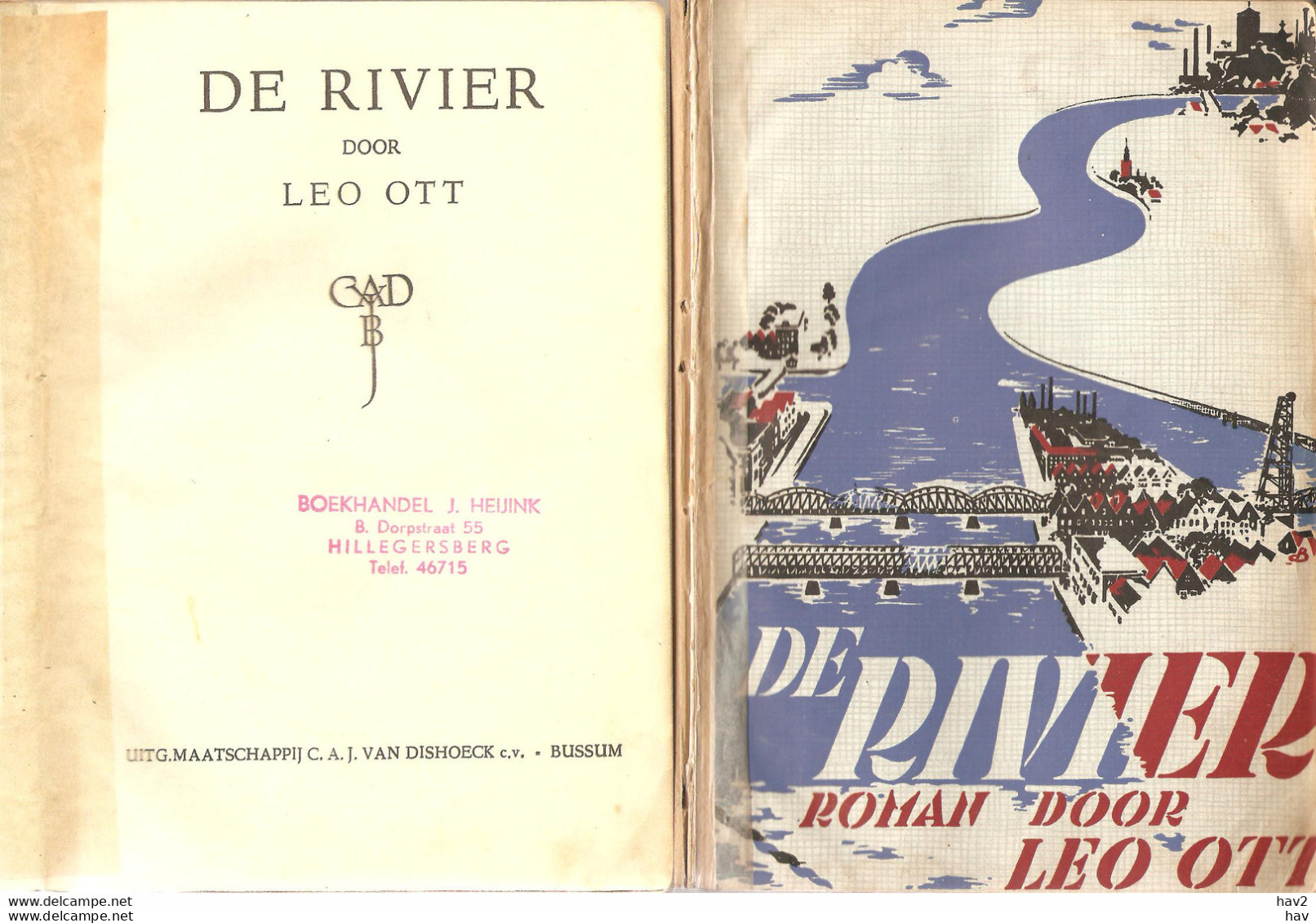 De Rivier Roman Leo Ott 1941 B126 - Andere & Zonder Classificatie