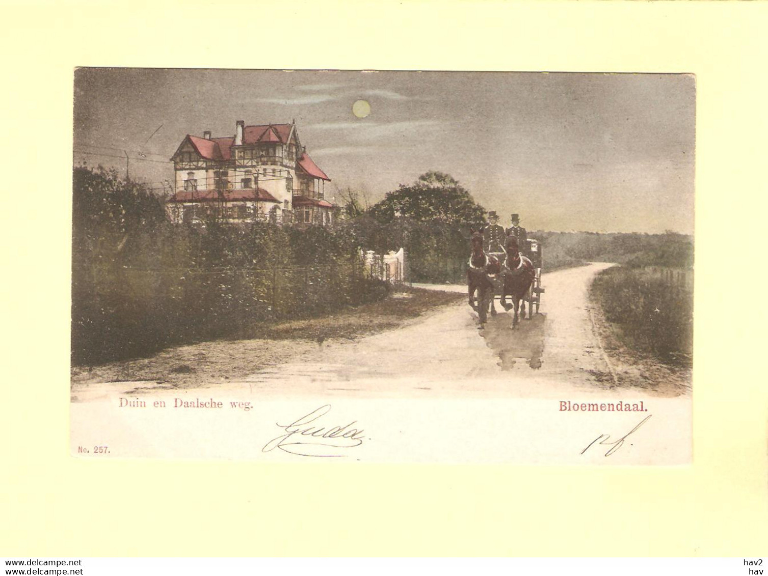 Bloemendaal Nachtopname Met Maan Ca.1905 RY45560 - Bloemendaal