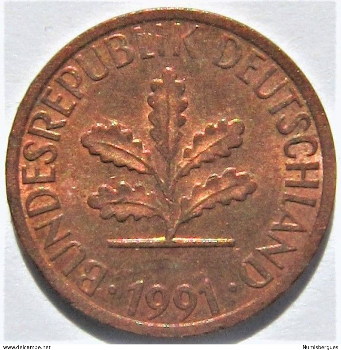 Pièce De Monnaie 1 Pfennig 1991 D - 1 Pfennig