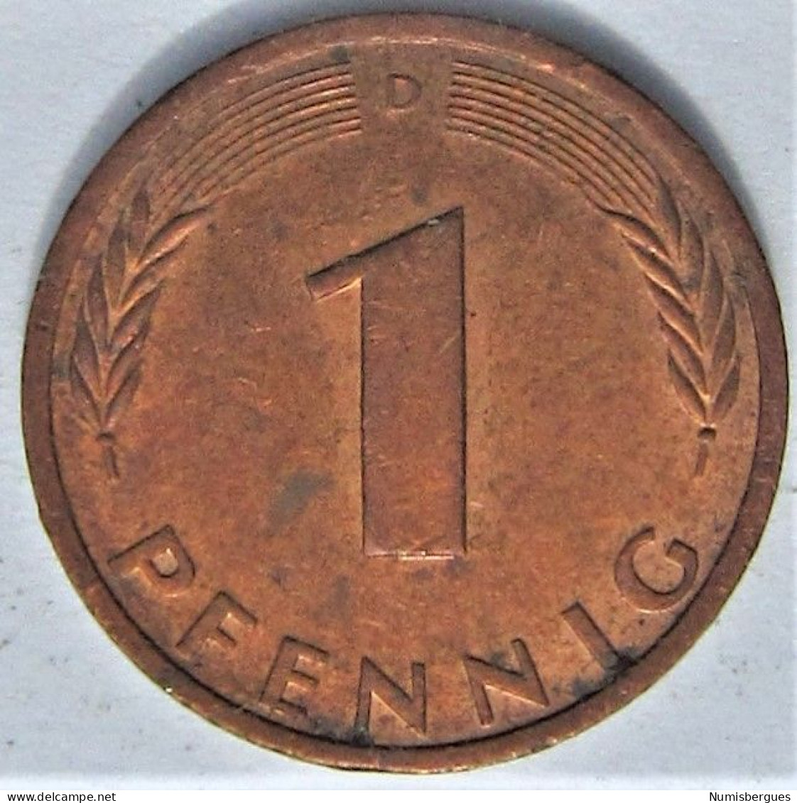 Pièce De Monnaie 1 Pfennig 1991 D (2) - 1 Pfennig