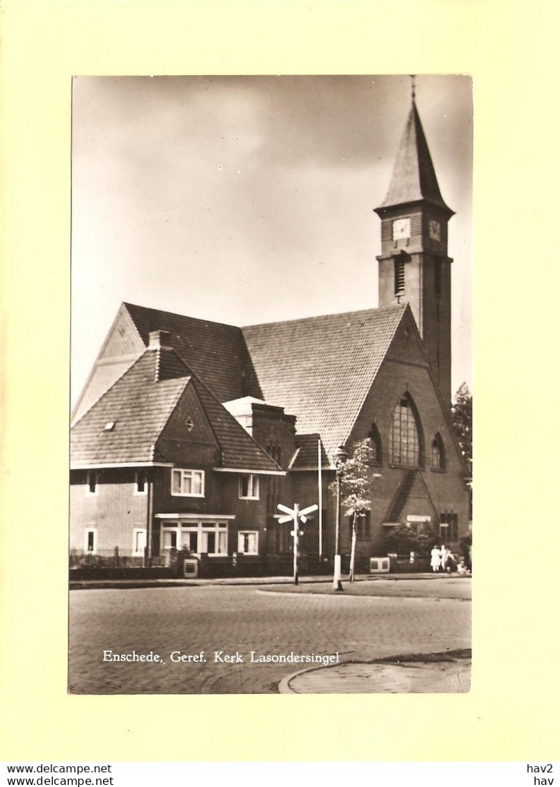 Enschede Gezicht Op Lasonder Kerk 1943 RY43458 - Enschede