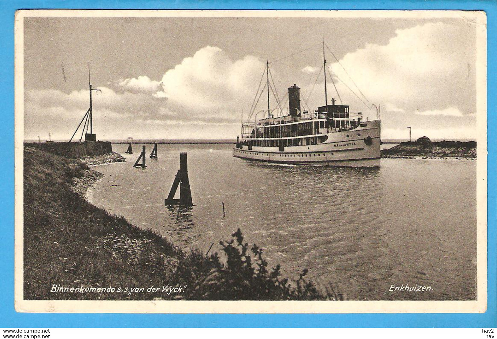 Enkhuizen Binnenkomend Schip Vd Wyck 1916 RY48542 - Enkhuizen