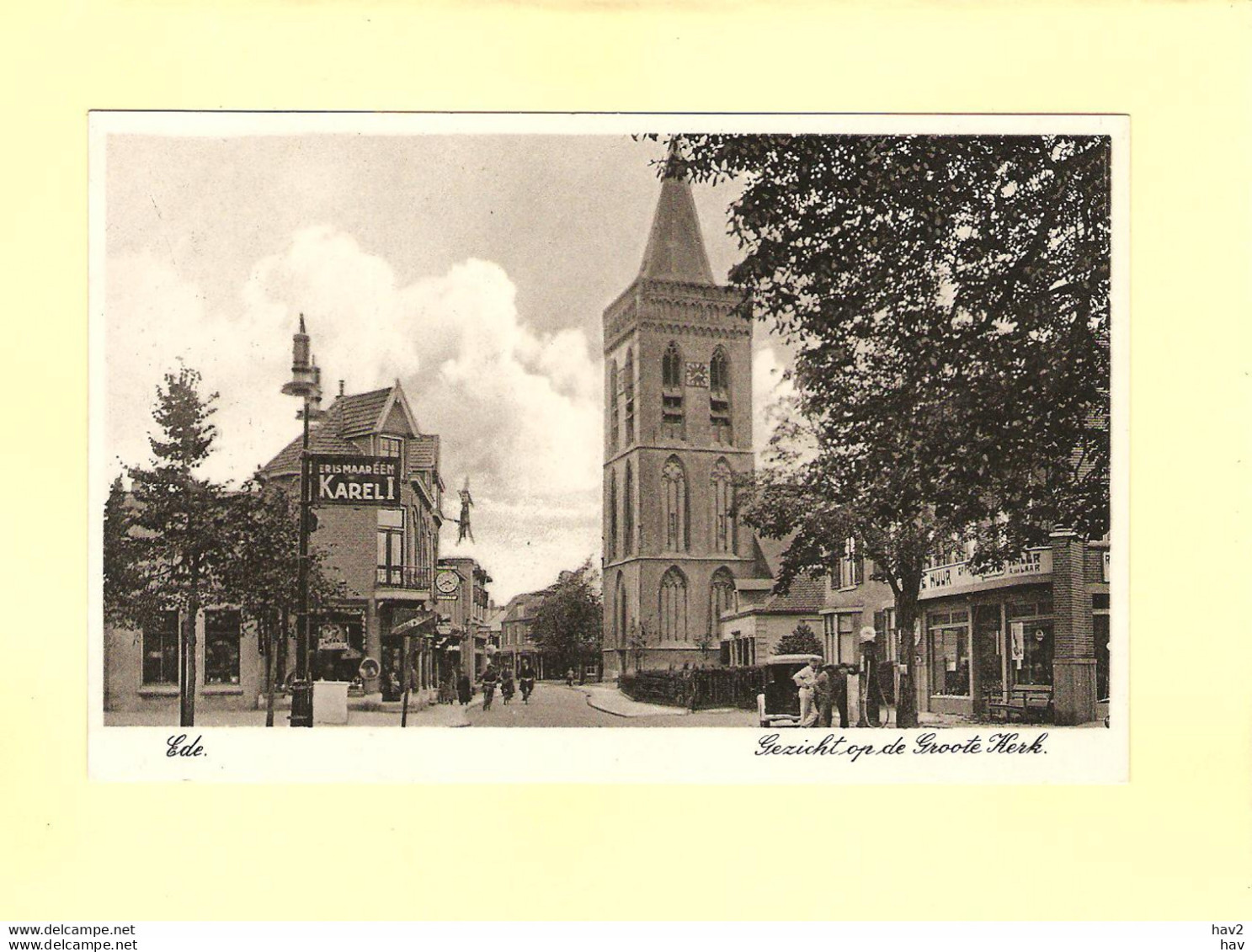 Ede Winkelstraat En Groote Kerk RY43402 - Ede