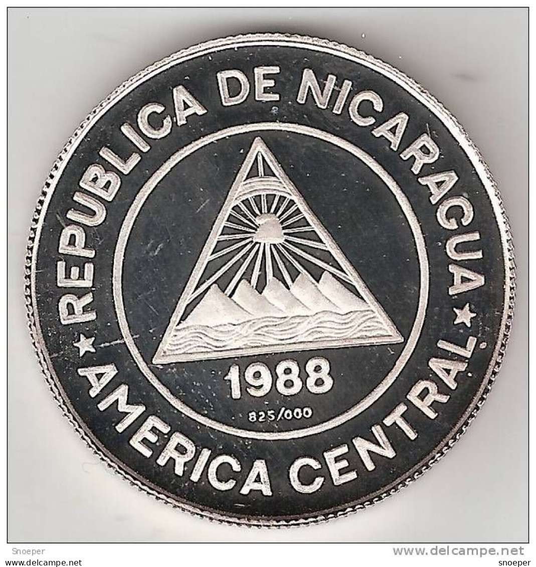 *nicaragua 50 Cordobas 1988  Km 62  Proof !!! - Nicaragua