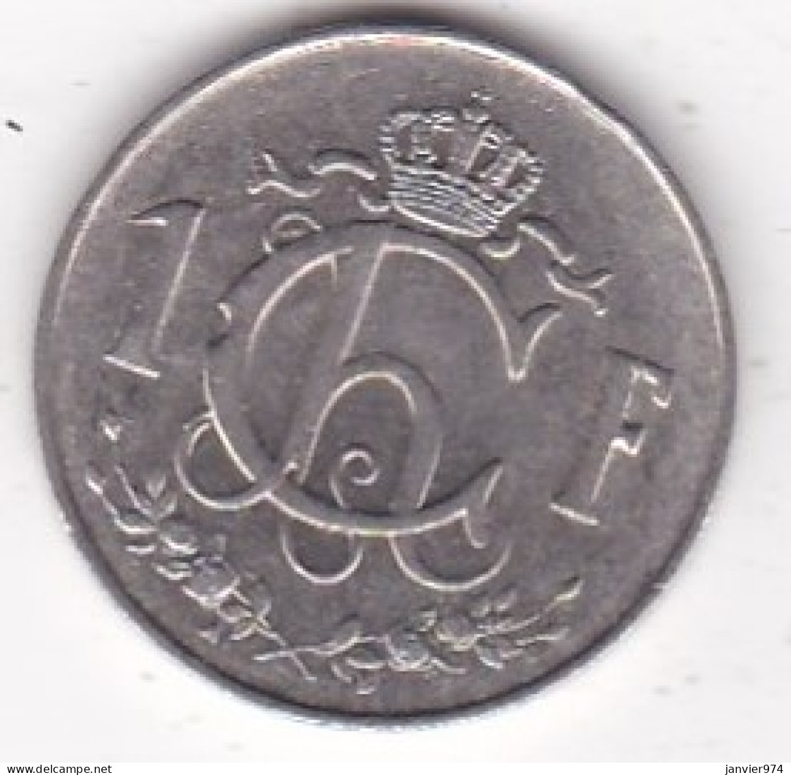 Letzeburg – Luxembourg . 1 Franc 1964, Charlotte, En Cupronickel, KM# 46.3 - Lussemburgo