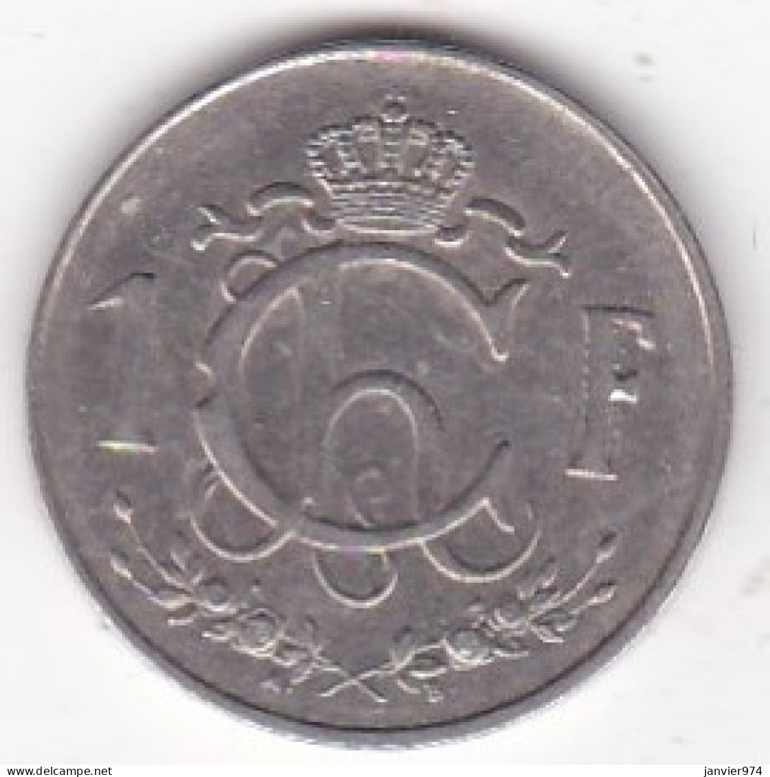 Letzeburg – Luxembourg . 1 Franc 1955, Charlotte, En Cupronickel, KM# 46.3 - Luxemburg