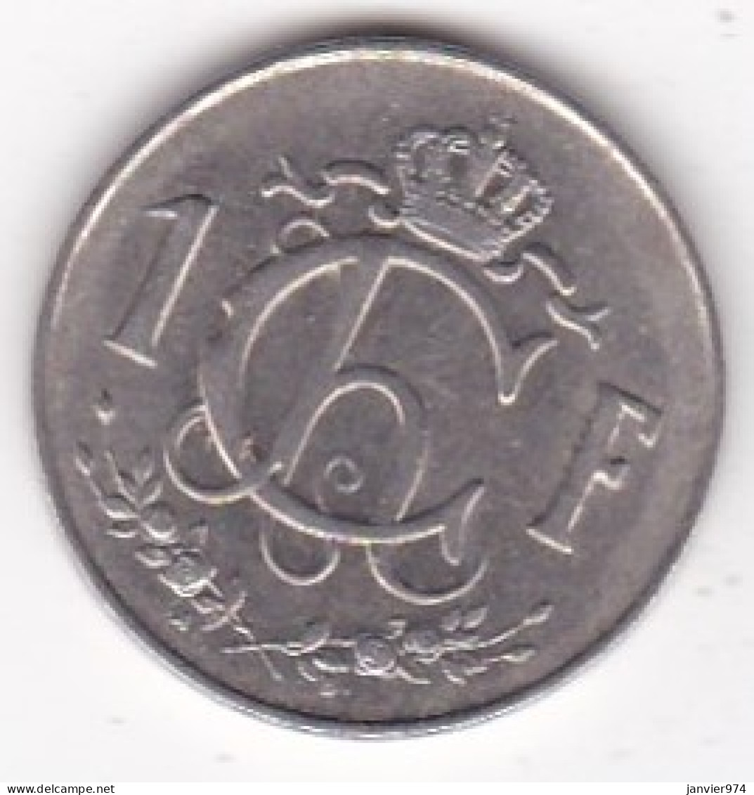 Letzeburg – Luxembourg . 1 Franc 1953, Charlotte, En Cupronickel, KM# 46.3 - Luxemburgo