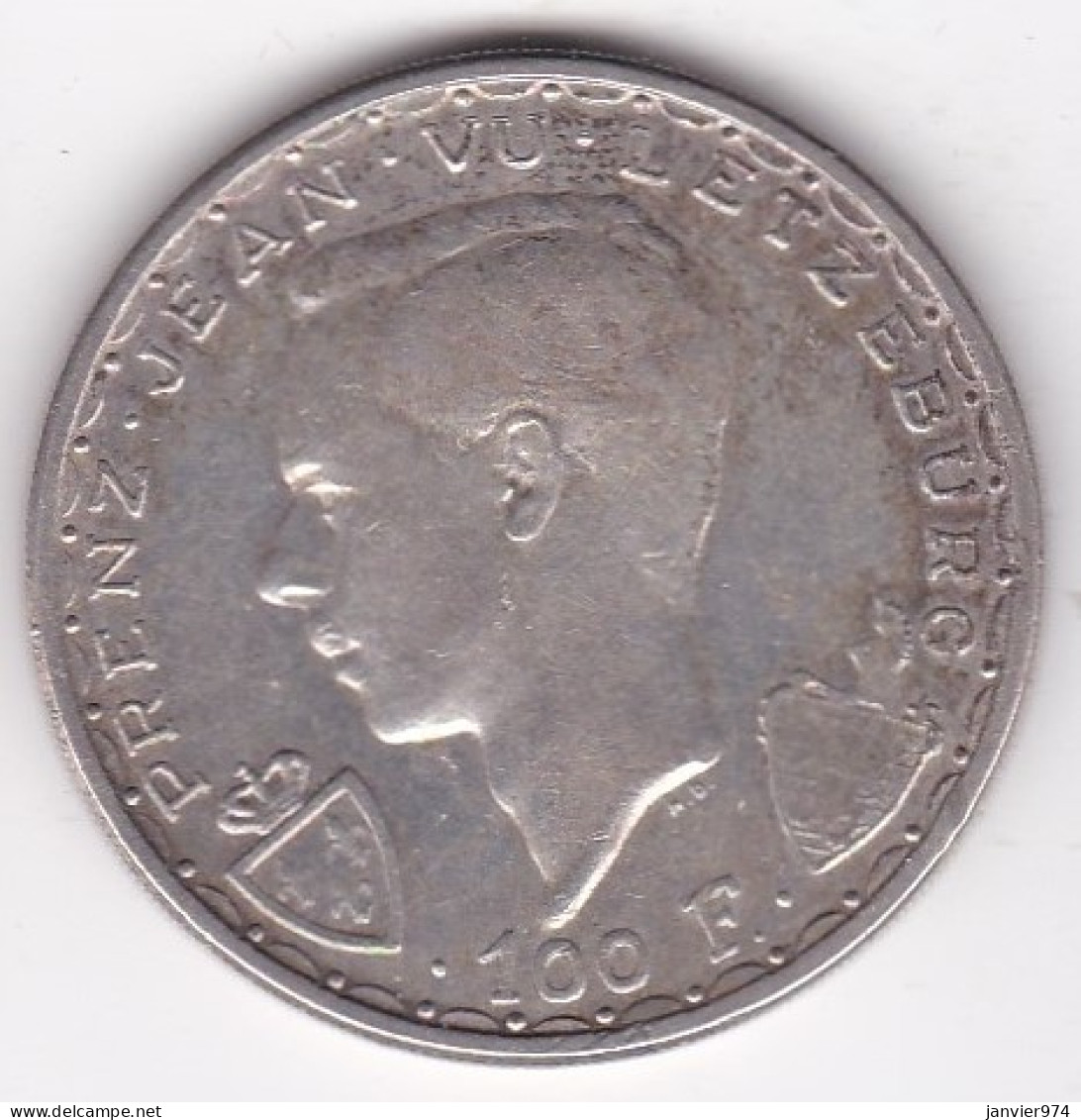 Luxembourg 100 Francs 1946, Jean L'Aveugle, En Argent, KM# 49 - Luxemburgo