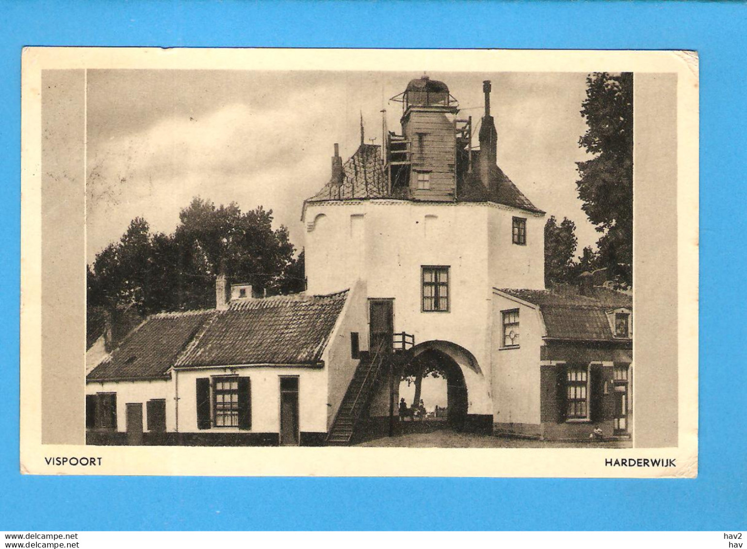 Harderwijk Vispoort Vuurtoren 1954 RY47178 - Harderwijk