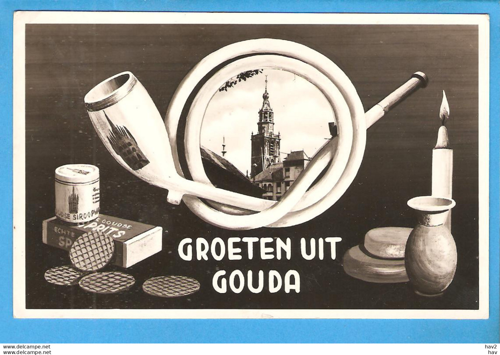 Gouda Groeten Uit Goudse Pijp 1953 RY48772 - Gouda