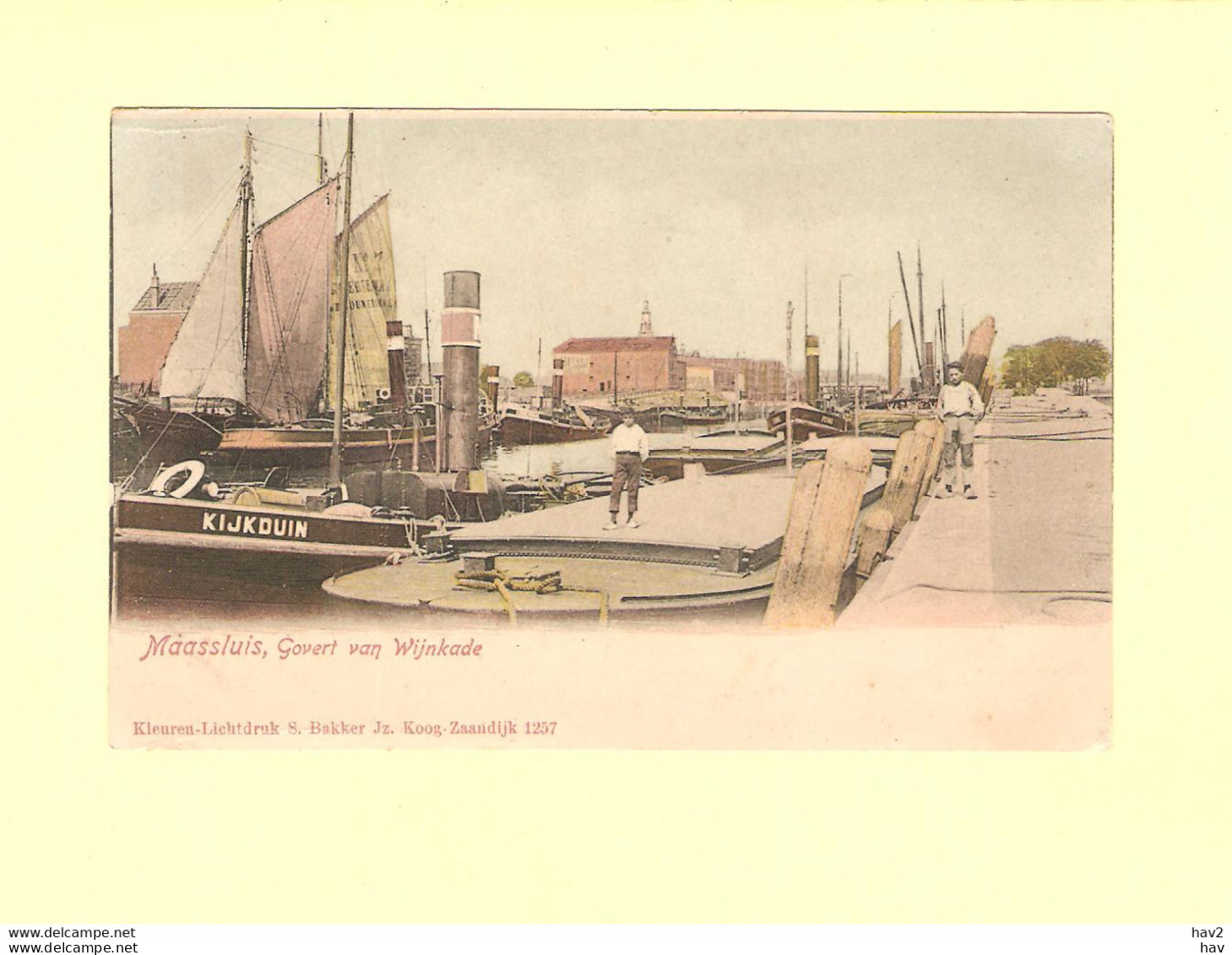 Maassluis Wijnkade Schip Kijkduin Ca.1905 RY45986 - Maassluis