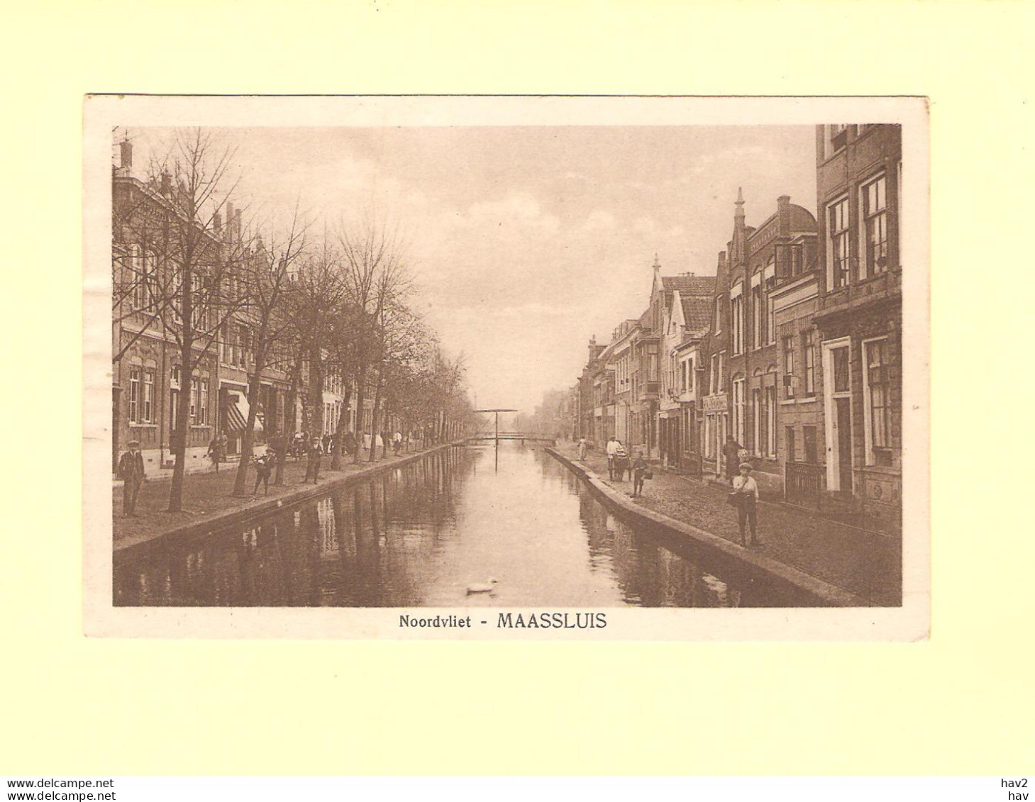 Maassluis Noordvliet Naar Brug 1934 RY46055 - Maassluis