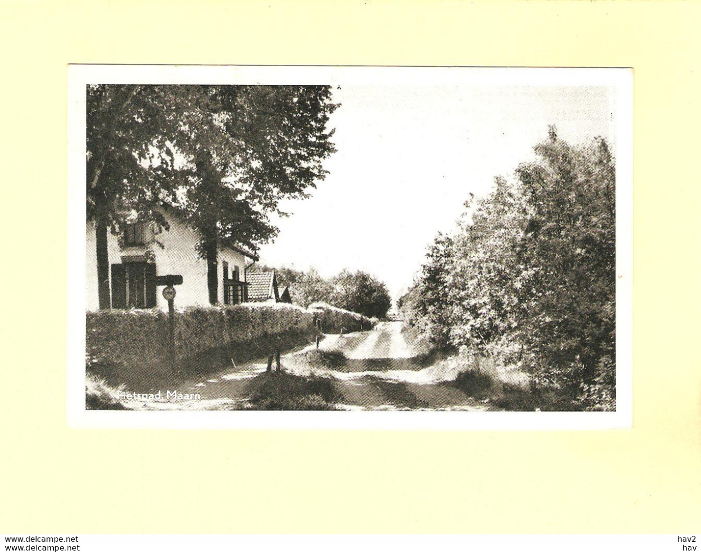 Maarn Fietspad Bij Huis In Bos 1954 RY45776 - Maarn