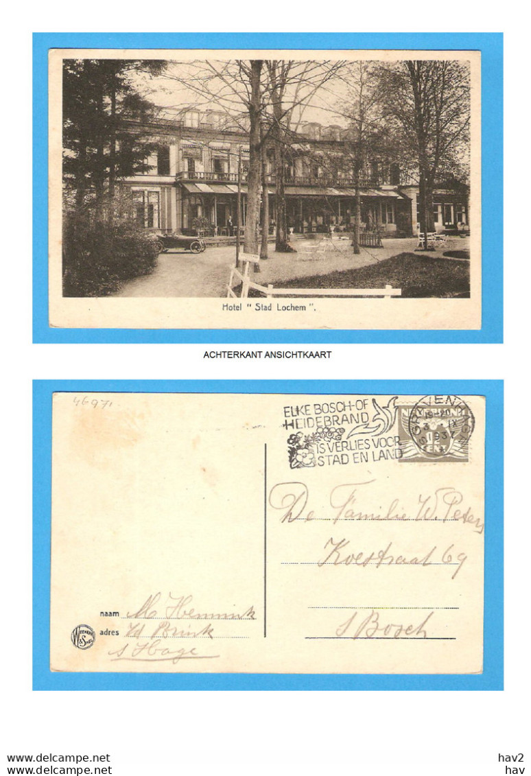 Lochem Oude Auto Bij Hotel Stad Lochem 1937RY46971 - Lochem