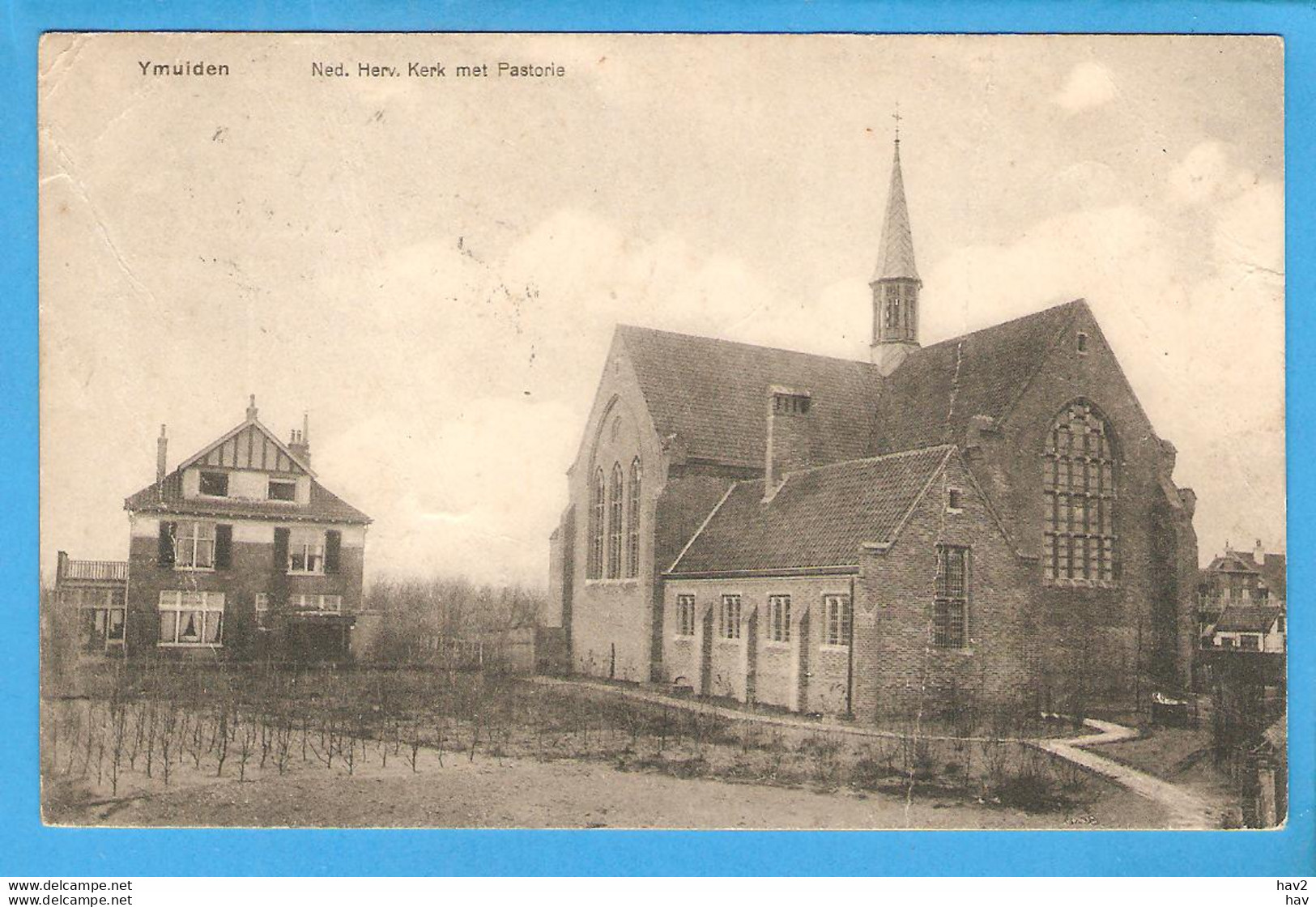 IJmuiden NH Kerk En Pastorie 1919 RY48323 - IJmuiden