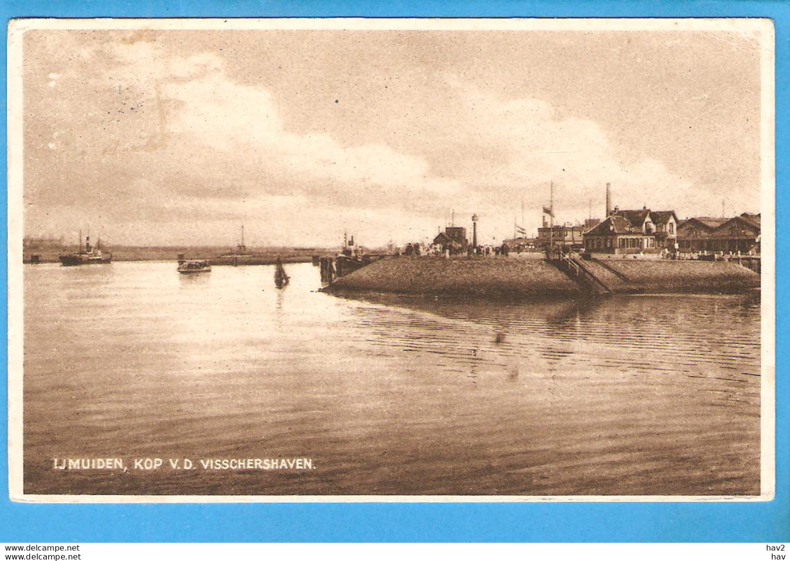 IJmuiden Kop Van De Visschershaven 1929 RY48821 - IJmuiden