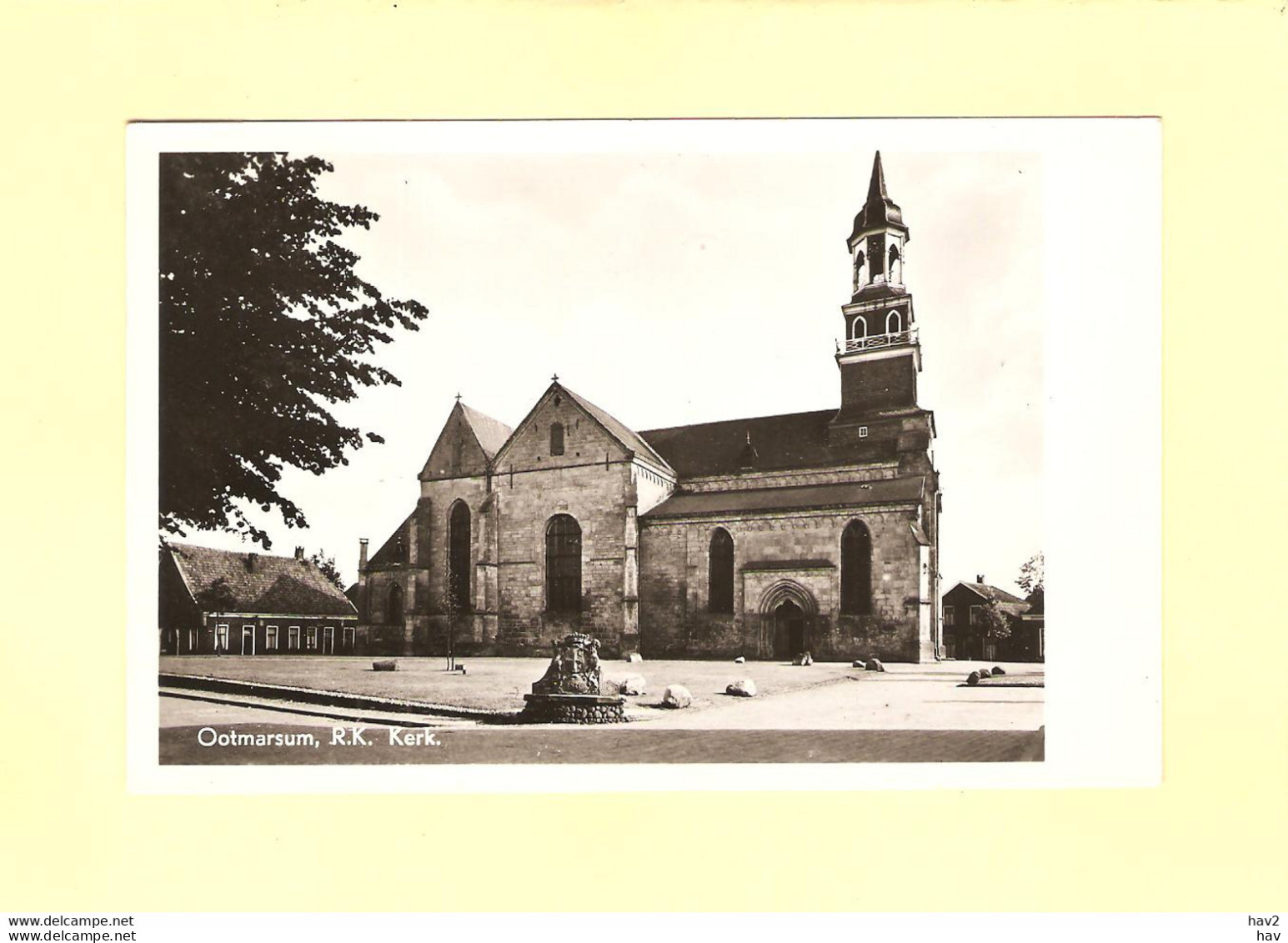 Ootmarsum Plein Met RK Kerk, Woning Links RY42703 - Ootmarsum