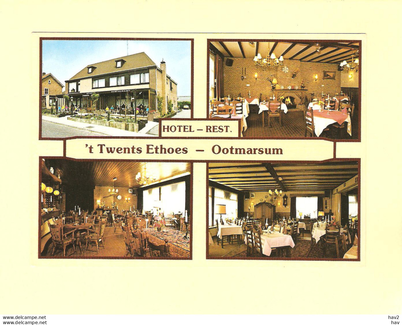 Ootmarsum Hotel Twents Ethoes 3-luik RY5583 - Ootmarsum