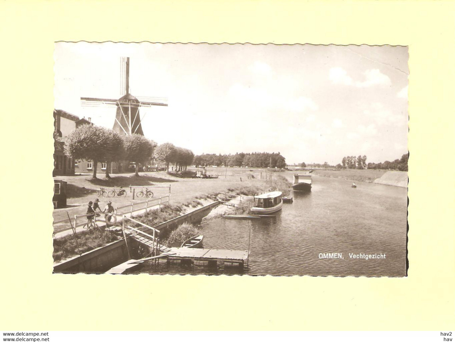 Ommen Vechtgezicht Met Molen En Bootjes RY46393 - Ommen