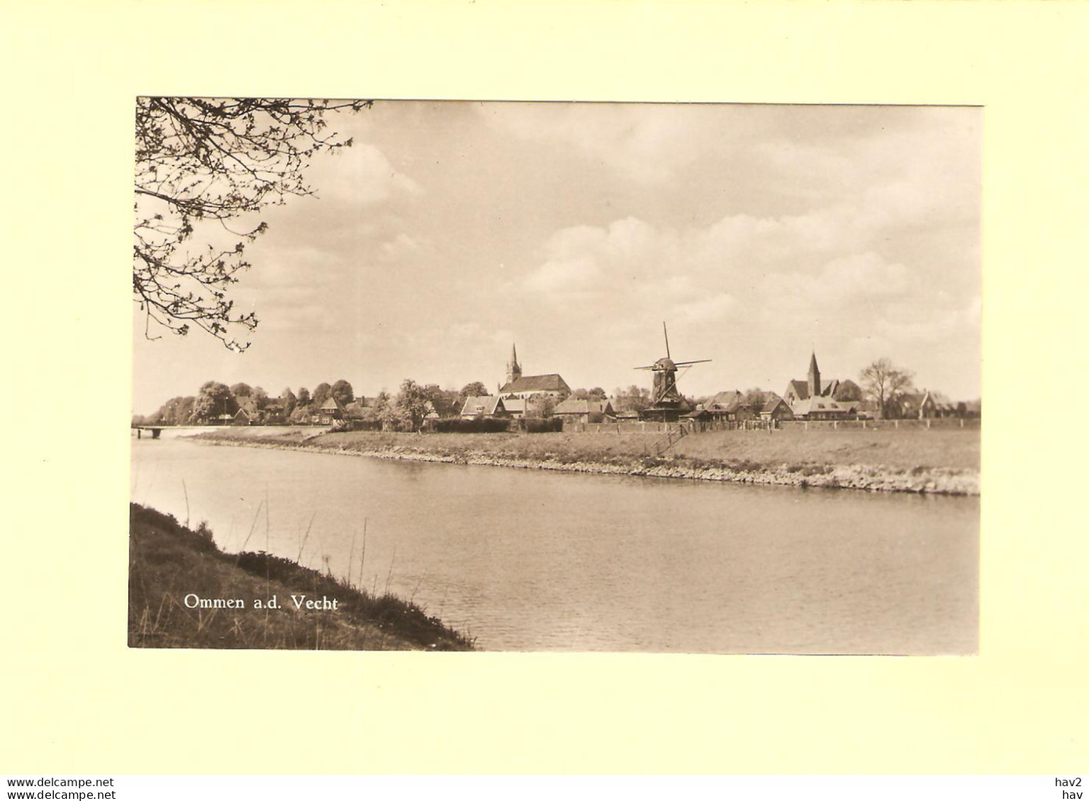 Ommen De Vecht Met Molen En Kerken RY46451 - Ommen