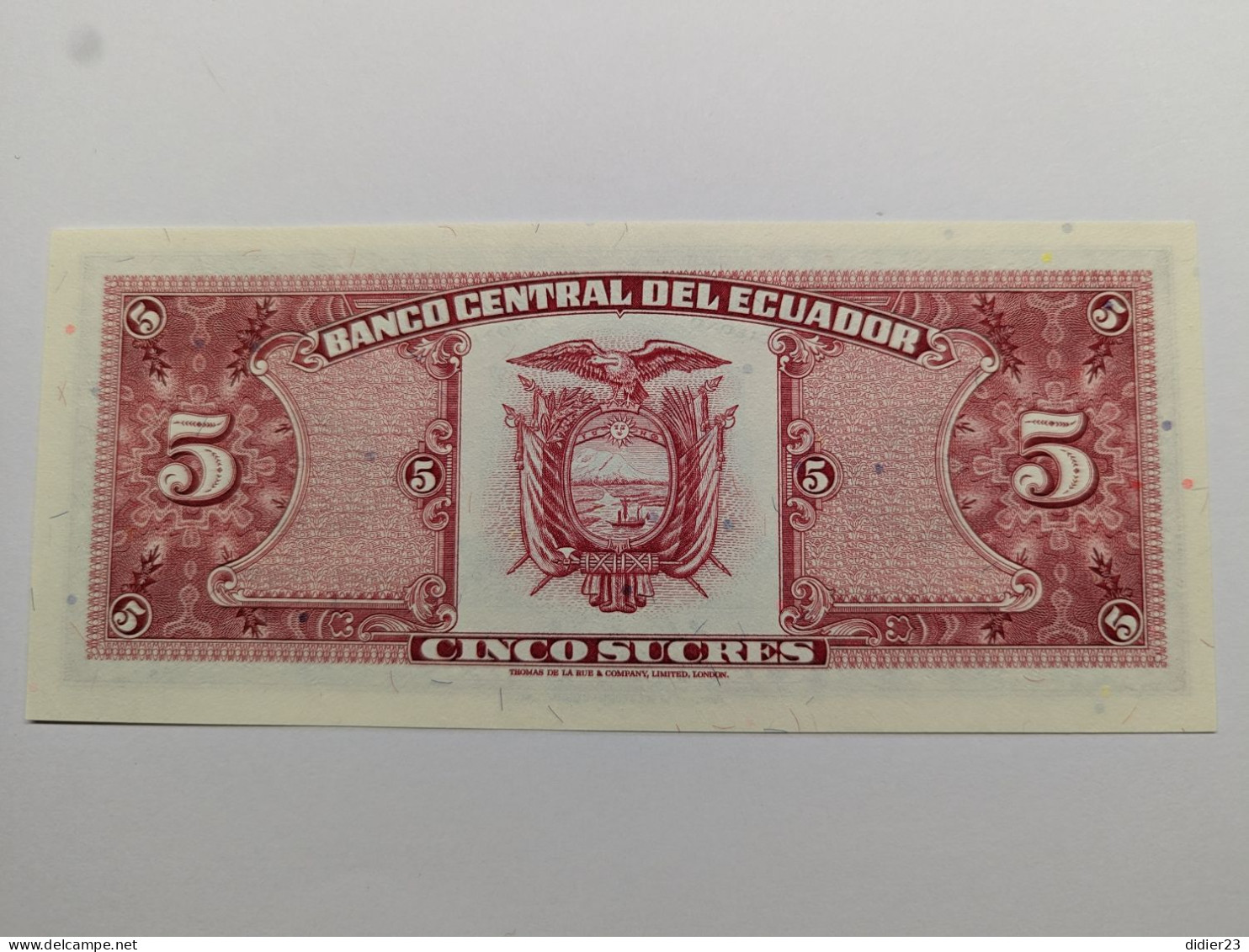 BILLET DE BANQUE  EQUATEUR - Ecuador