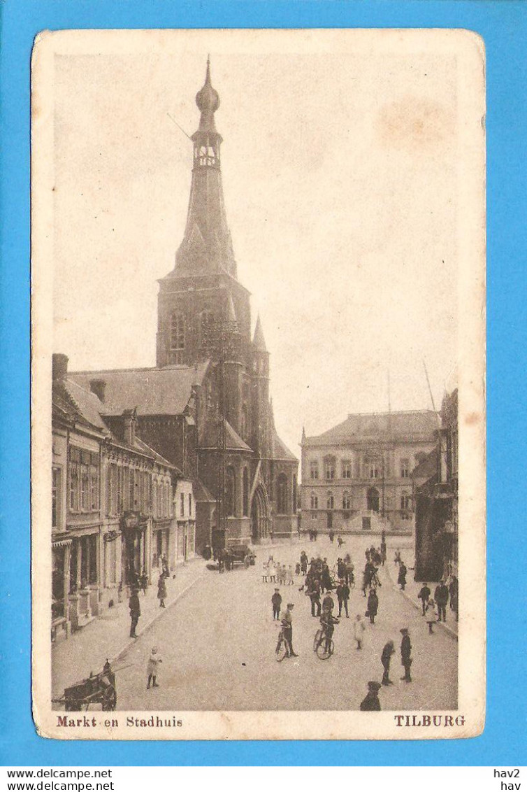 Tilburg Markt En Stadhuis Ca. 1920 RY47689 - Tilburg
