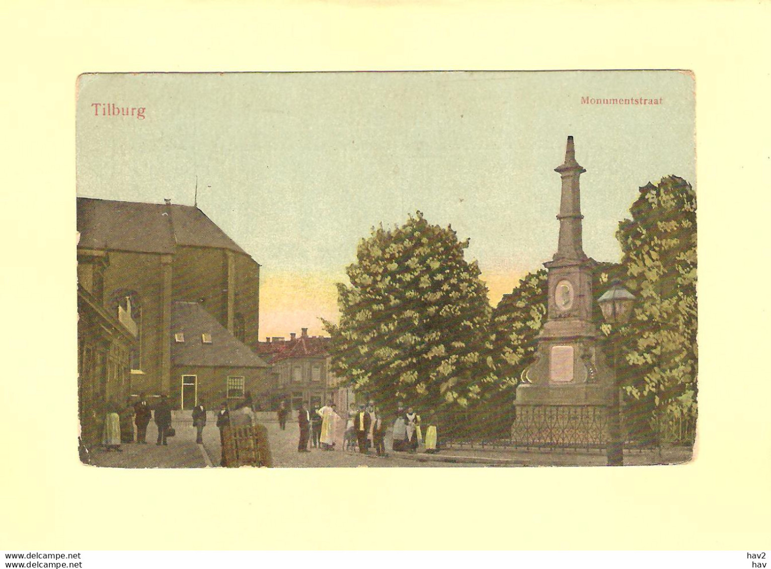 Tilburg Mensen Bij Kerk Op Monumentstraat RY42287 - Tilburg