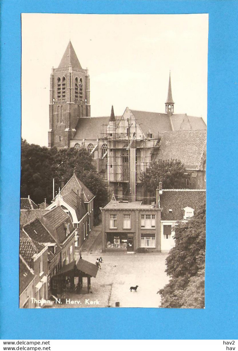 Tholen Panorama NH Kerk 1957 RY47841 - Tholen