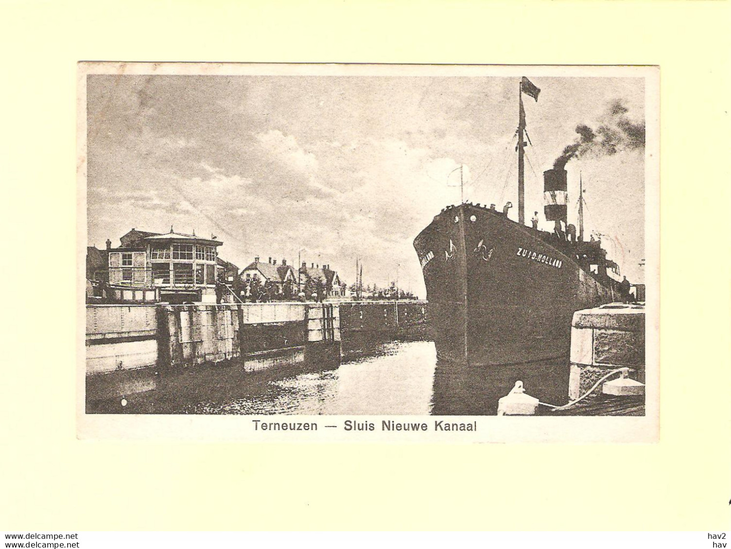 Terneuzen Schip Sluis Nieuwe Kanaal 1930 RY44392 - Terneuzen