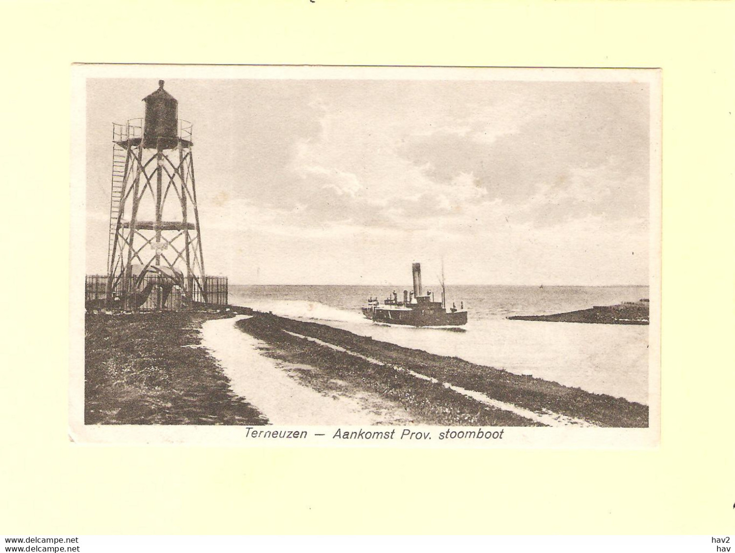 Terneuzen Aankomst Stoomboot Vuurtoren 1934RY44393 - Terneuzen