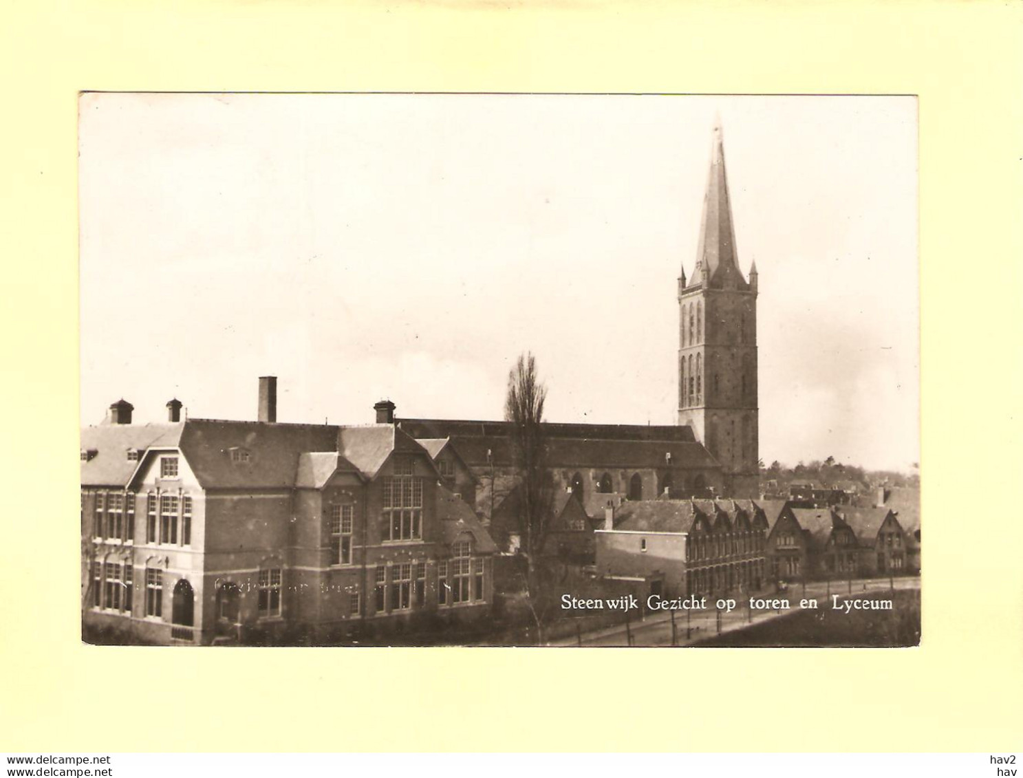 Steenwijk Gezicht Op Toren En Lyceum 1948 RY43462 - Steenwijk