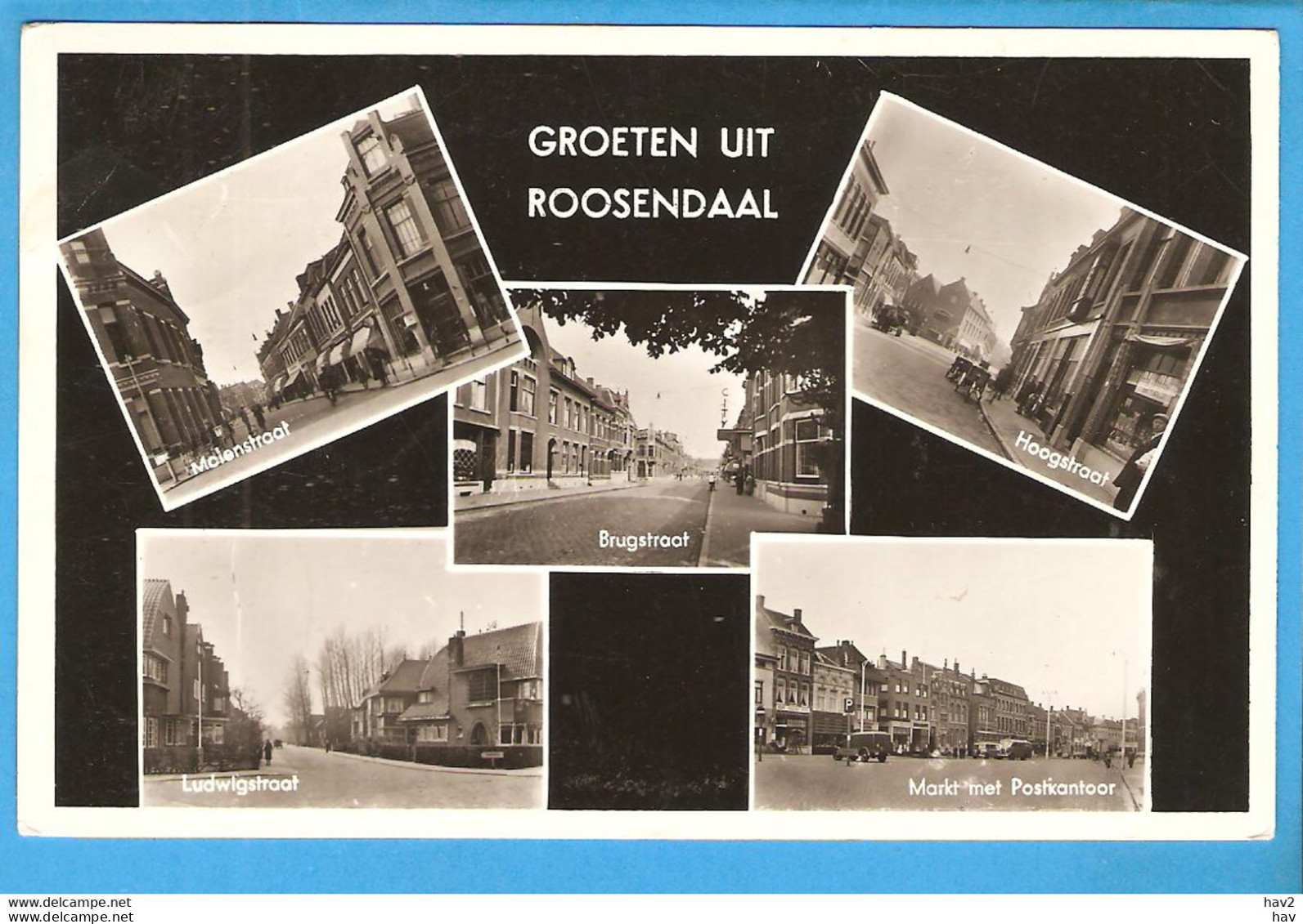 Roosendaal Groeten Uit 5-luik 1959 RY48917 - Roosendaal
