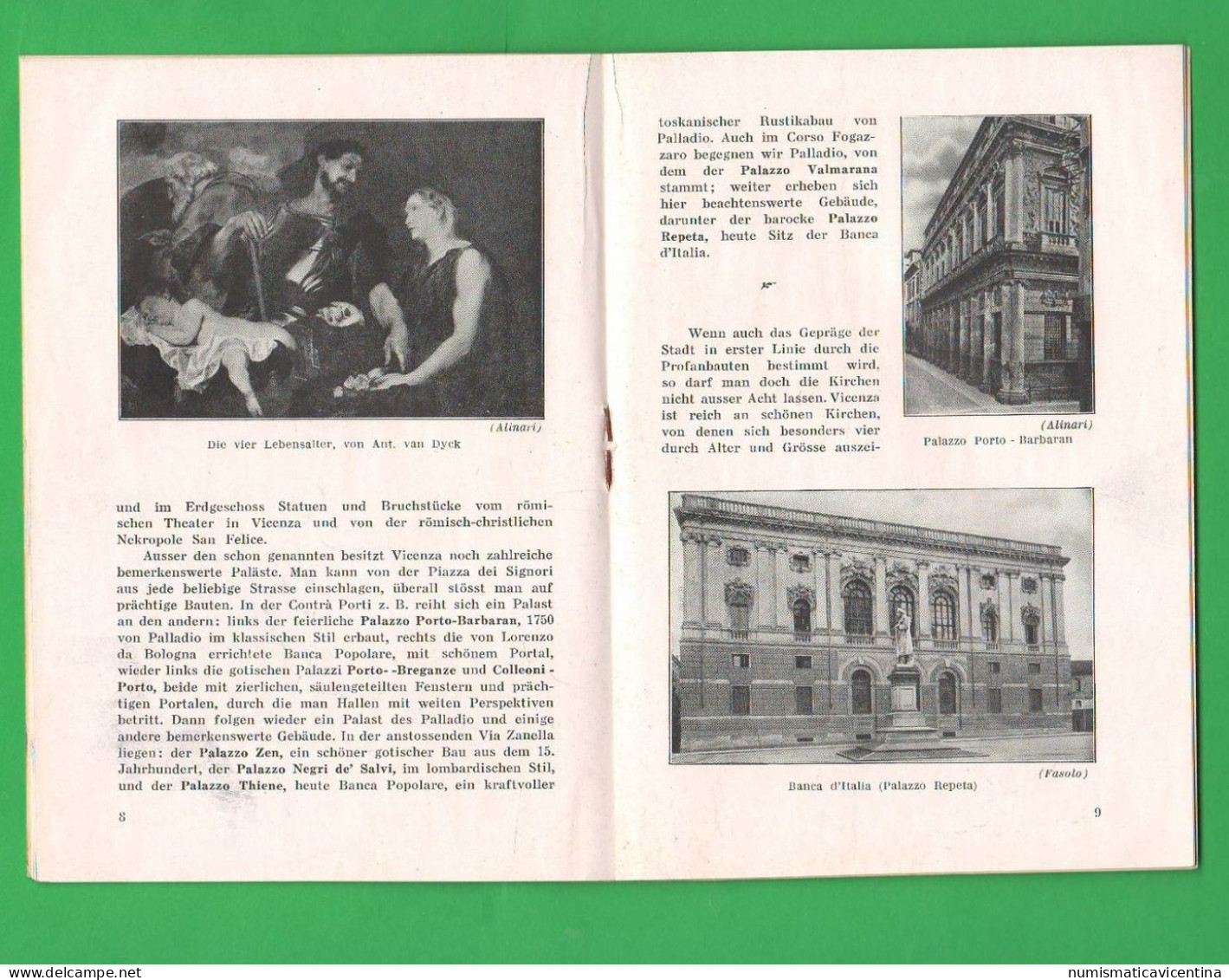 VICENZA Guida Turistica 1932 In Lingua Tedesca - Andere & Zonder Classificatie