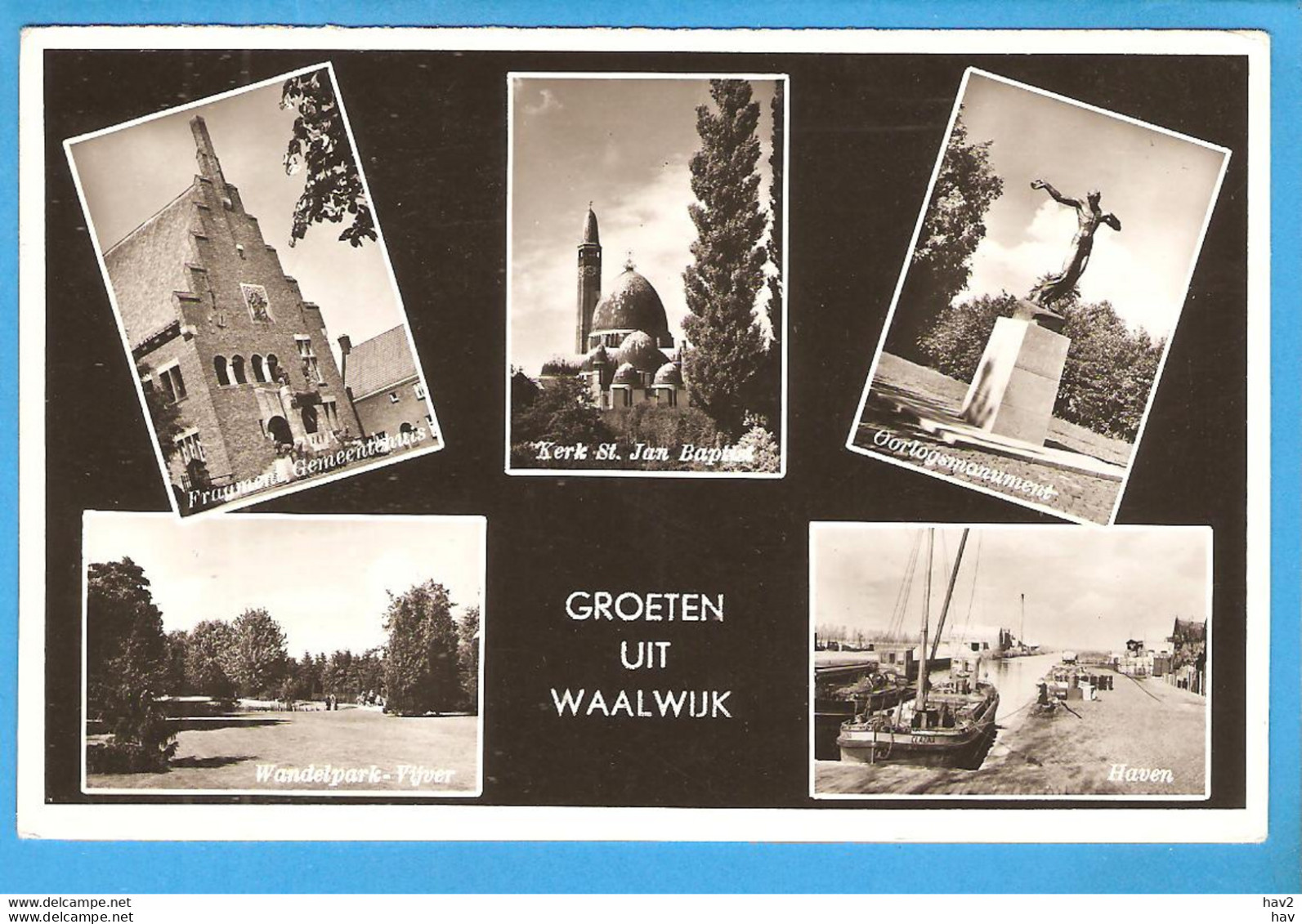 Waalwijk Groeten Uit 5-luik RY48842 - Waalwijk