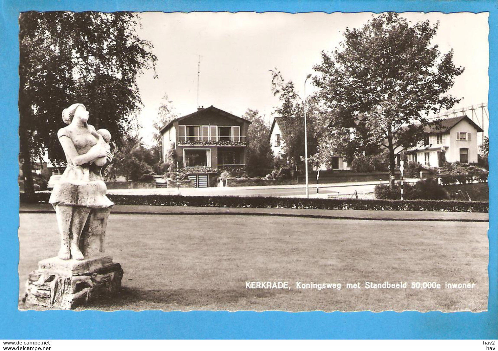 Kerkrade Koningsweg Met Standbeeld RY51640 - Kerkrade